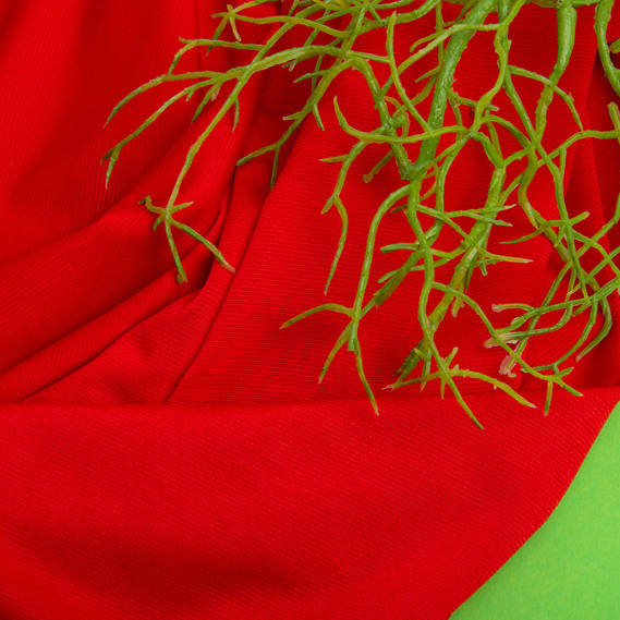 Тканина трикотаж Масло, 150 см, 189 гр/м2 червоний, фото 3 Тканина трикотаж Масло, 150 см, 189 гр/м2 червоний, фото 3