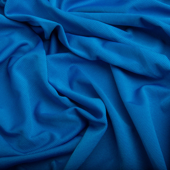 Тканина трикотаж Масло, 150 см, 189 гр/м2 електрик, фото 2