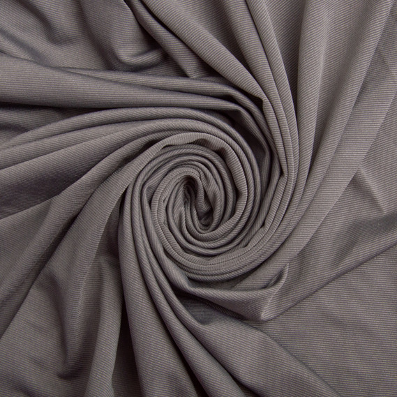 Ткань трикотаж Масло, 150 см, 189 гр/м2 сірий, фото 1