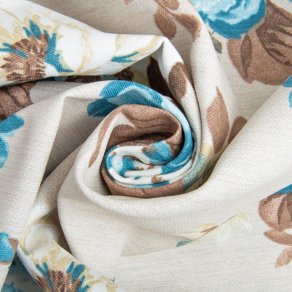 Ткань декоративная Глория хлопок с водоотталкивающей пропиткой, для скатертей, штор, декора V-003 блакитна, фото 1 Ткань декоративная Глория хлопок с водоотталкивающей пропиткой, для скатертей, штор, декора V-003 блакитна, фото 1