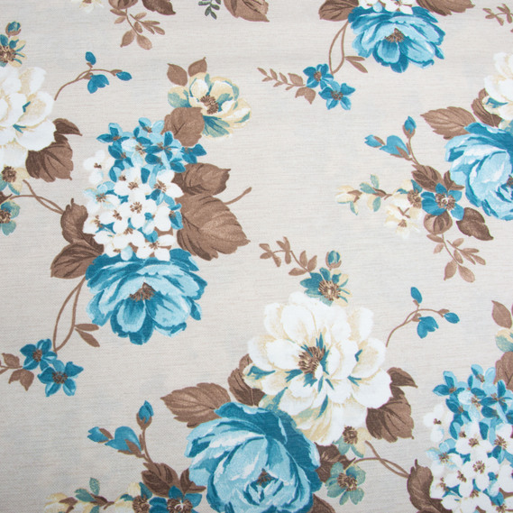 Ткань декоративная Глория хлопок с водоотталкивающей пропиткой, для скатертей, штор, декора V-003 блакитна, фото 2 Ткань декоративная Глория хлопок с водоотталкивающей пропиткой, для скатертей, штор, декора V-003 блакитна, фото 2