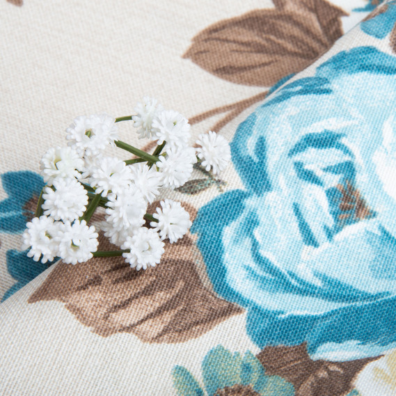 Ткань декоративная Глория хлопок с водоотталкивающей пропиткой, для скатертей, штор, декора V-003 блакитна, фото 5 Ткань декоративная Глория хлопок с водоотталкивающей пропиткой, для скатертей, штор, декора V-003 блакитна, фото 5