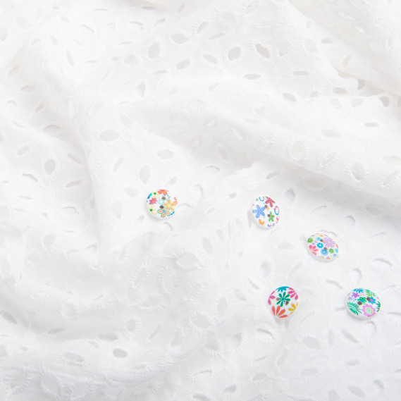 Ткань батист прошва Лола, 130 см, 130 гр/м2, хлопок, натуральна ткань для одежды біла, фото 3 Ткань батист прошва Лола, 130 см, 130 гр/м2, хлопок, натуральна ткань для одежды біла, фото 3