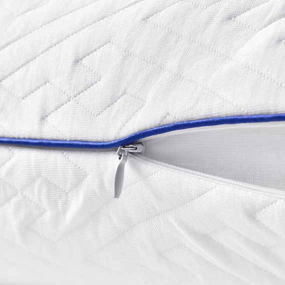 Подушка ортопедическая SleepWell 60х40х13 см IDEIA анатомическая с эффектом памяти для сна на боку, спине и животе, с наволочкой на молнии, фото 3