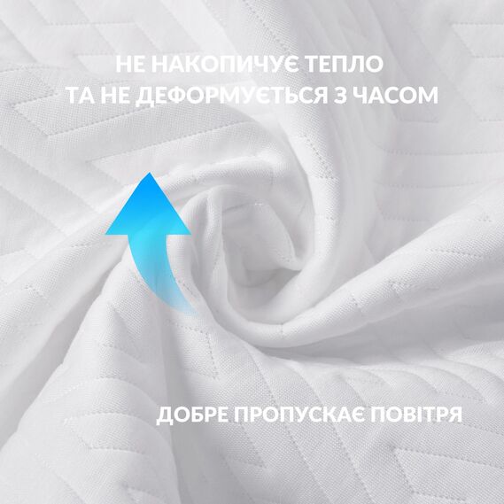 Подушка ортопедическая NeckWave 60х40х11/9 см IDEIA анатомическая с эффектом памяти для сна на боку, спине и животе, с наволочкой на молнии, фото 5