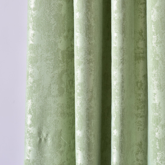 Ткань портьерная однотонная Фонлук Leopar Soft, 285 см, 280 гр/м2, шторная ткань, ткань для штор, шторы, портьеры, гардины, ткань гардинная V-12752 св.олива, фото 1