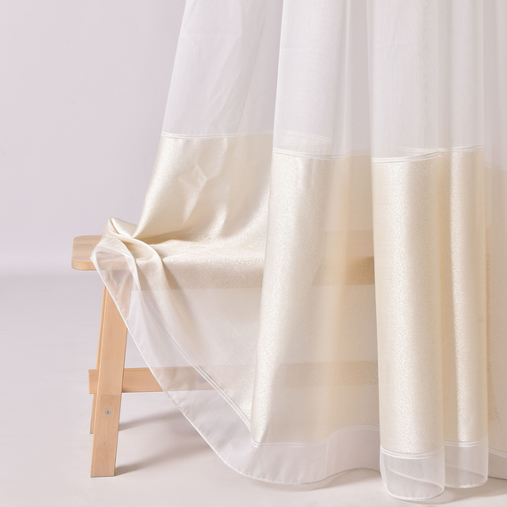 Ткань тюль бамбук Holli Bantli, 305 см, 66 гр/м2 V-801 брюле, фото 4