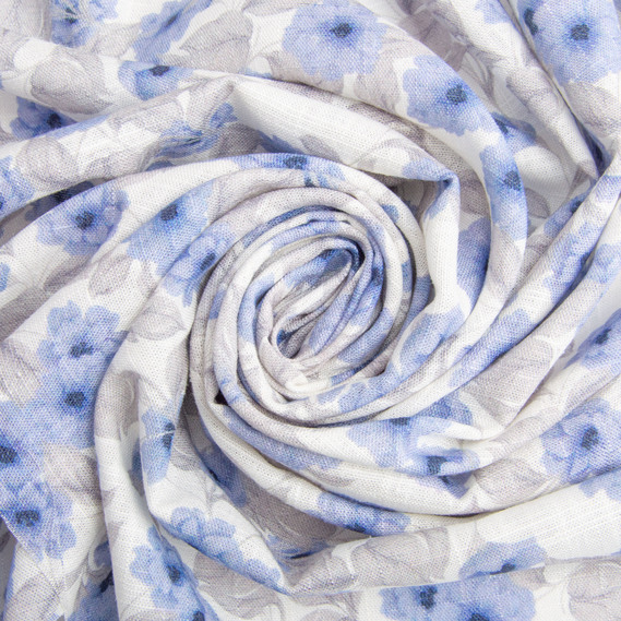 Linen-viscose suit and dress fabric 140 cm 180 gsm for dresses, suits, skirts, trousers, jumpsuits барвінок, фото 1 Linen-viscose suit and dress fabric 140 cm 180 gsm for dresses, suits, skirts, trousers, jumpsuits барвінок, фото 1