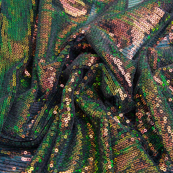 Costume Fabric Sequin Chameleon 210 gsm 130 cm for Carnival and Evening Costumes and Accessories, фото 2