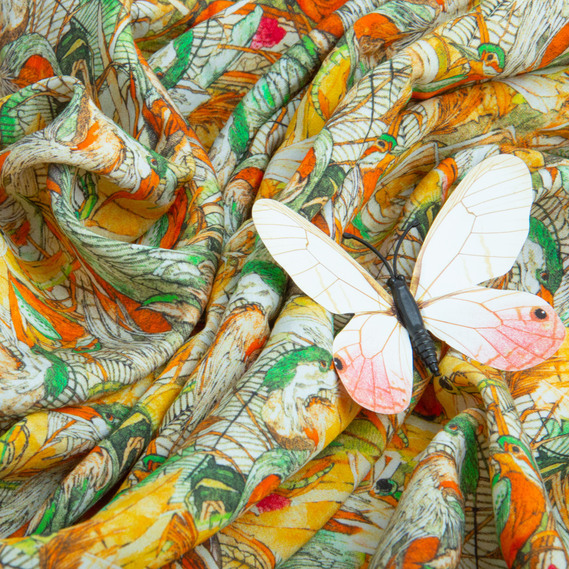 Тканина платтяна віскоза 145 см 90 г/м2 для суконь, спідниць, штанів, дитячого одягу лелека, фото 4 Тканина платтяна віскоза 145 см 90 г/м2 для суконь, спідниць, штанів, дитячого одягу лелека, фото 4