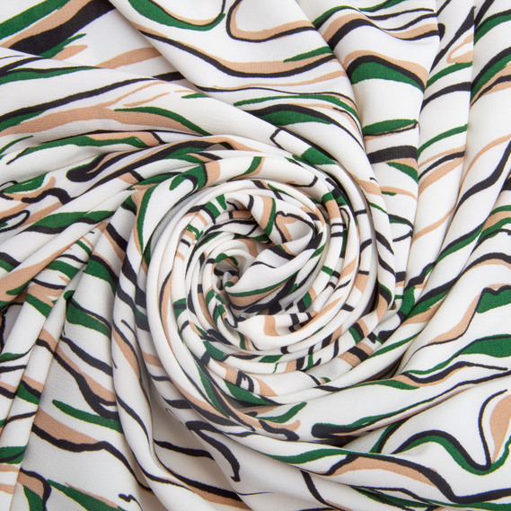 Тканина платтяна Super Soft 150 см 95 г/м2 легка, для суконь, спідниць, брюк, аксесуарів Роберто молоко, фото 1