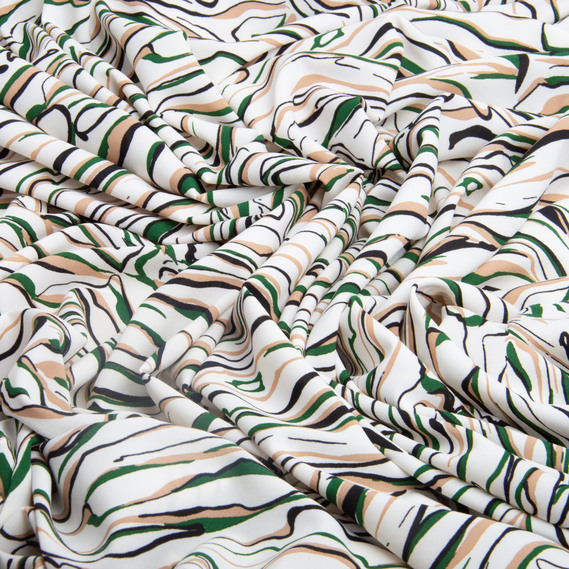 Тканина платтяна Super Soft 150 см 95 г/м2 легка, для суконь, спідниць, брюк, аксесуарів Роберто молоко, фото 3