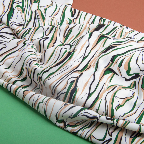 Тканина платтяна Super Soft 150 см 95 г/м2 легка, для суконь, спідниць, брюк, аксесуарів Роберто молоко, фото 4