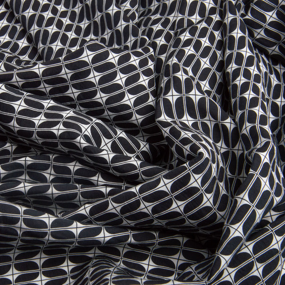 Ткань плательная вискоза Венеция, 145 см 90 гр/м2 для платьев, юбок, брюк, детской одежды чорна, фото 3