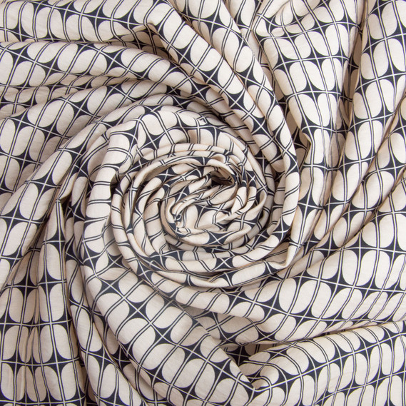 Ткань плательная вискоза Венеция, 145 см 90 гр/м2 для платьев, юбок, брюк, детской одежды беж, фото 1