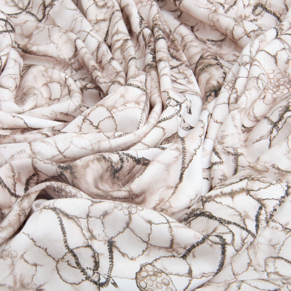 Тканина штапель твіл віскоза 160 гр/м2 145 см платтяна тканина натуральна, для блузок, суконь, спідниць батік, фото 3