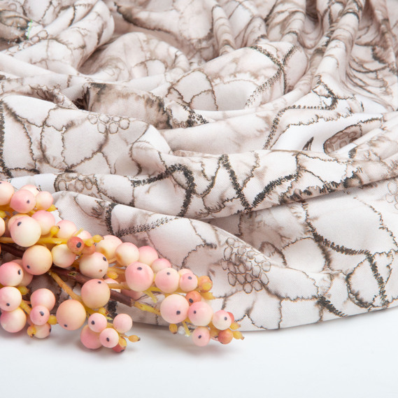 Тканина штапель твіл віскоза 160 гр/м2 145 см платтяна тканина натуральна, для блузок, суконь, спідниць батік, фото 4