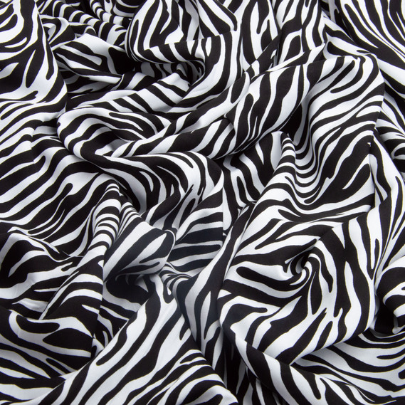 Staple viscose dress fabric 145 cm 95 gsm for dresses, skirts, trousers, jumpsuits зебра міні, фото 3
