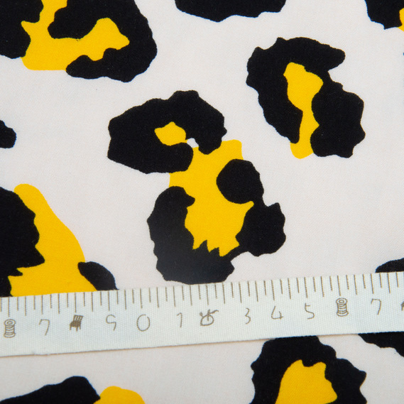 Тканина платтяна штапель віскоза 145 см 95 г/м2 для суконь, спідниць, брюк, комбінезонів, дитячого одягу Анімал, фото 5
