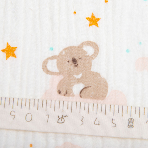 Ткань хлопок Муслин 135 см, 120 гр/м2 для платьев, блузок, юбок, халатов, костюмов, пледов коала крем, фото 5 Ткань хлопок Муслин 135 см, 120 гр/м2 для платьев, блузок, юбок, халатов, костюмов, пледов коала крем, фото 5