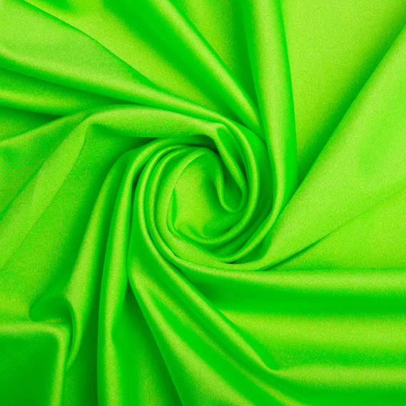 Тканина трикотаж Біфлекс 200 гр/м2, тканина стрейчева трикотажна, еластична для купальників та спортивного одягу неон салат, фото 1