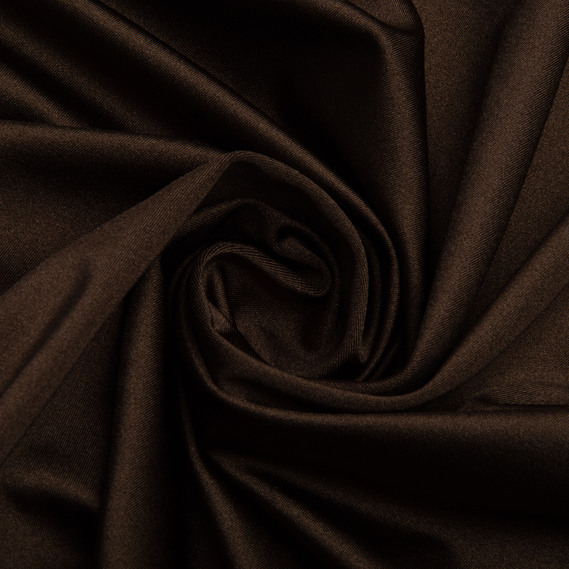 Knitted fabric Supplex 200 g/m2, stretch knitted fabric, elastic shiny fabric коричнева, фото 1
