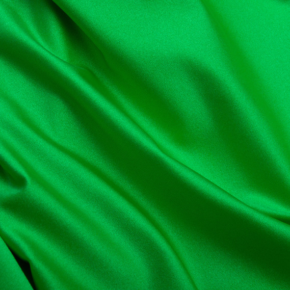 Ткань трикотаж Бифлекс 200 гр/м2 стрейчевая эластичная блестящая для купальников и спортивной одежды салат, фото 2