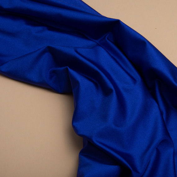 Knitted fabric Supplex 200 g/m2, stretch knitted fabric, elastic shiny fabric електрик, фото 3