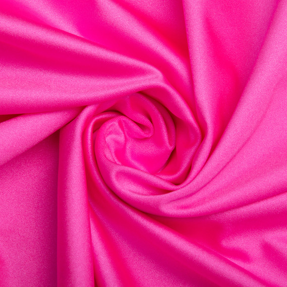 Ткань трикотаж Бифлекс 200 гр/м2 стрейчевая эластичная блестящая для купальников и спортивной одежды неон рожева, фото 1
