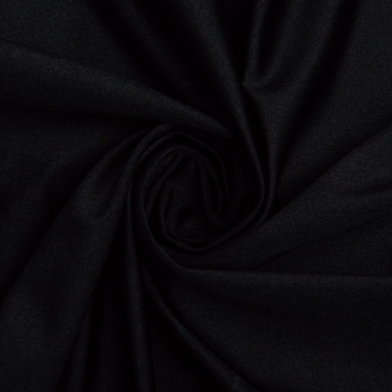 Ткань трикотаж Бифлекс 200 гр/м2 стрейчевая эластичная блестящая для купальников и спортивной одежды чорна, фото 1