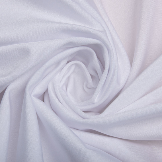 Knitted fabric Supplex 200 g/m2, stretch knitted fabric, elastic shiny fabric біла, фото 1