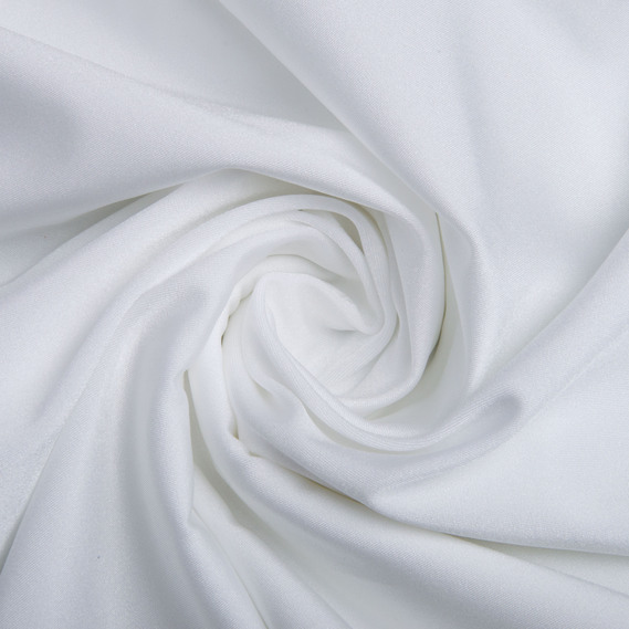 Ткань трикотаж Бифлекс 200 гр/м2 стрейчевая эластичная блестящая для купальников и спортивной одежды молоко, фото 1