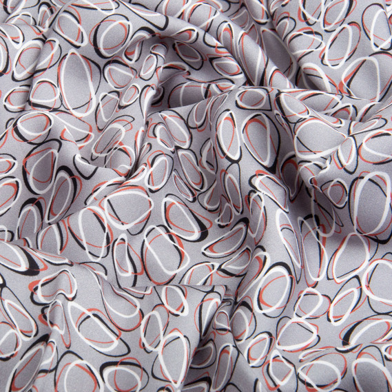 Staple fabric viscose, natural dress fabric, for blouses, dresses, skirts камінці, фото 3