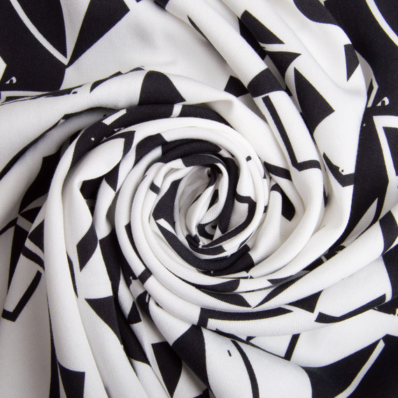 Тканина штапель твіл віскоза 160 гр/м2 145 см платтяна тканина натуральна, для блузок, суконь, спідниць графіті, фото 1