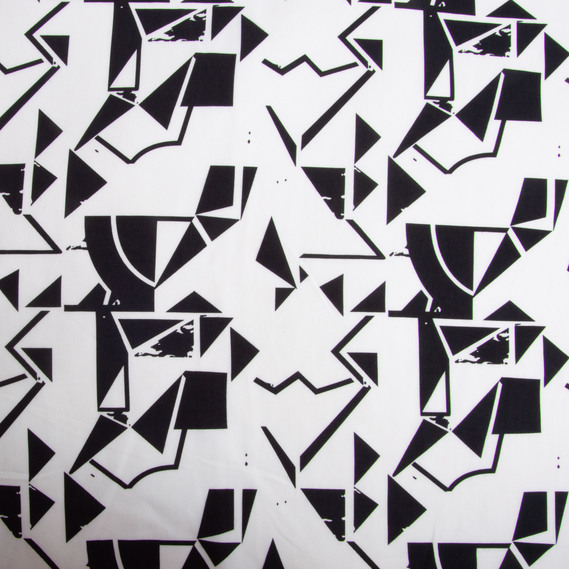 Тканина штапель твіл віскоза 160 гр/м2 145 см платтяна тканина натуральна, для блузок, суконь, спідниць графіті, фото 2