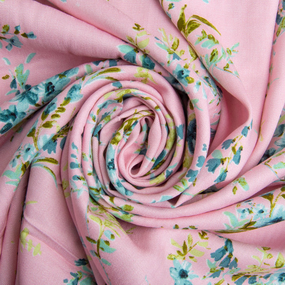 Тканина штапель твіл віскоза 160 гр/м2 145 см платтяна тканина натуральна, для блузок, суконь, спідниць натхнення пудра, фото 1