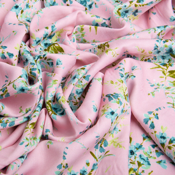 Тканина штапель твіл віскоза 160 гр/м2 145 см платтяна тканина натуральна, для блузок, суконь, спідниць натхнення пудра, фото 3