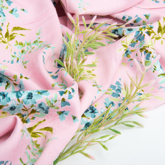 Тканина штапель твіл віскоза 160 гр/м2 145 см платтяна тканина натуральна, для блузок, суконь, спідниць натхнення пудра, фото 4