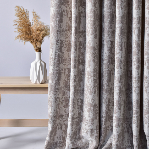 Тканина портьєрна однотонна Фонлук Leopar Soft, 285 см, 280 гр/м2, шторна тканина, тканина для штор, штори, портьєри, гардини, тканина гардинна V-12760 какао, фото 5