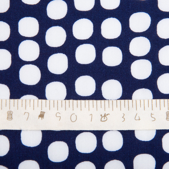 Staple viscose dress fabric 145 cm 90 gsm for dresses, skirts, trousers, jumpsuits горохи т/синя, фото 5