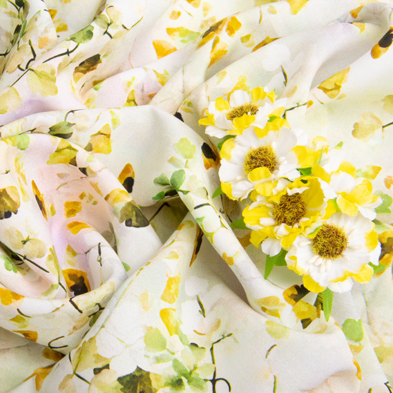 Тканина платтяна штапель віскоза 145 см 90 г/м2 для суконь, спідниць, брюк, комбінезонів, дитячого одягу травень салат, фото 4