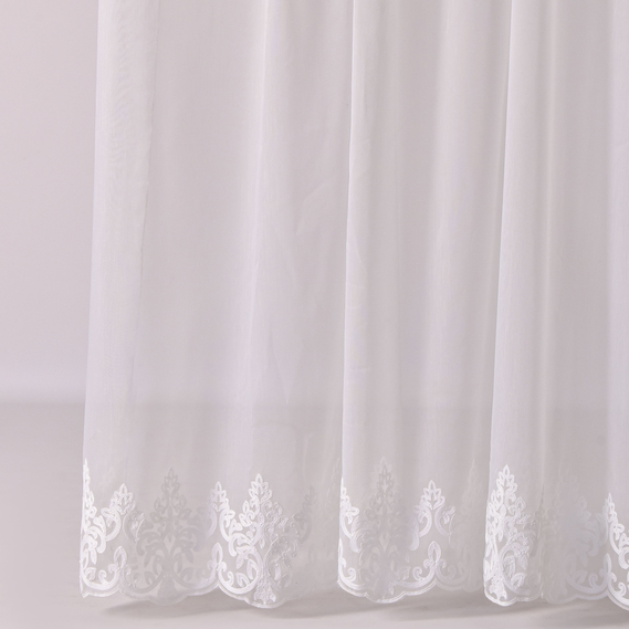 Ткань тюль бамбук с вышивкой Венеция, 315 см, 58 гр/м2, тюлевая ткань, ткань для тюля, гардины, ткань гардинная V-02 ecru, фото 1 Ткань тюль бамбук с вышивкой Венеция, 315 см, 58 гр/м2, тюлевая ткань, ткань для тюля, гардины, ткань гардинная V-02 ecru, фото 1