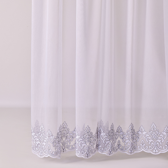 Ткань тюль бамбук с вышивкой Венеция, 315 см, 58 гр/м2, тюлевая ткань, ткань для тюля, гардины, ткань гардинная V-03 gri, фото 1 Ткань тюль бамбук с вышивкой Венеция, 315 см, 58 гр/м2, тюлевая ткань, ткань для тюля, гардины, ткань гардинная V-03 gri, фото 1