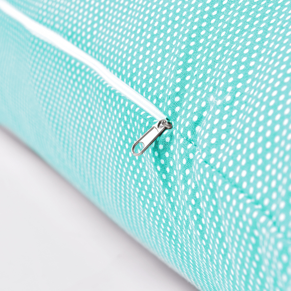 Наволочка для подушки NORDIC TM IDEIA 40х140 см бязь з блискавкою м`ята, фото 6