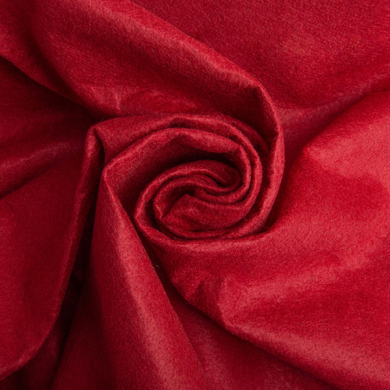 Фетр для рукоділля 100 см 175 г/м2 для творчості, виробів, декору, пошиття іграшок, бордовий нетканий матеріал бордо, фото 1
