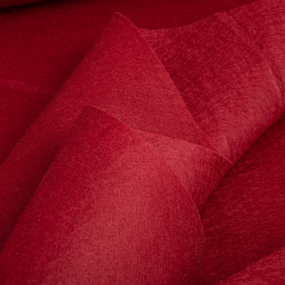 Фетр для рукоділля 100 см 175 г/м2 для творчості, виробів, декору, пошиття іграшок, бордовий нетканий матеріал бордо, фото 2