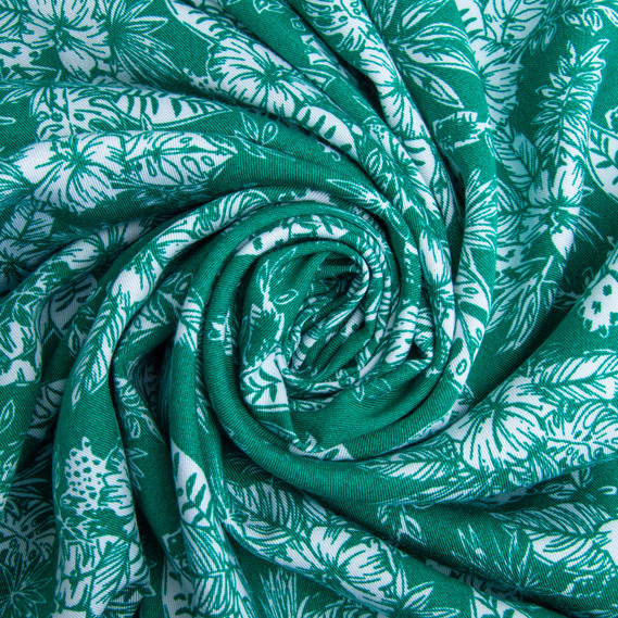 Тканина штапель твіл віскоза 160 гр/м2 145 см платтяна тканина натуральна, для блузок, суконь, спідниць Сімона зелена, фото 1