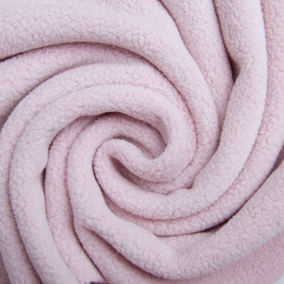 Fabric fleece premium Teddy 140 cm 360 gsm for hoodies, tracksuits, fleece jackets пудра, фото 1