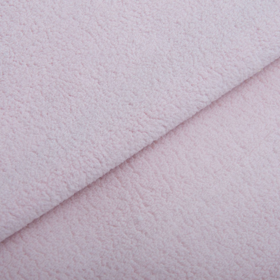 Fabric fleece premium Teddy 140 cm 360 gsm for hoodies, tracksuits, fleece jackets пудра, фото 2