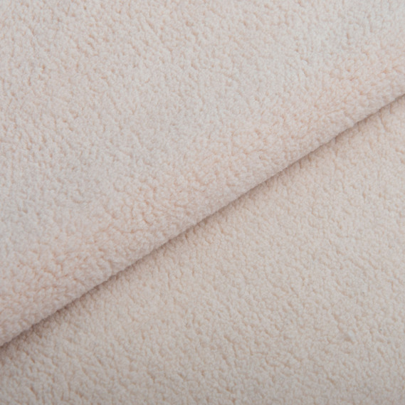 Fabric fleece premium Teddy 140 cm 360 gsm for hoodies, tracksuits, fleece jackets св/беж, фото 2